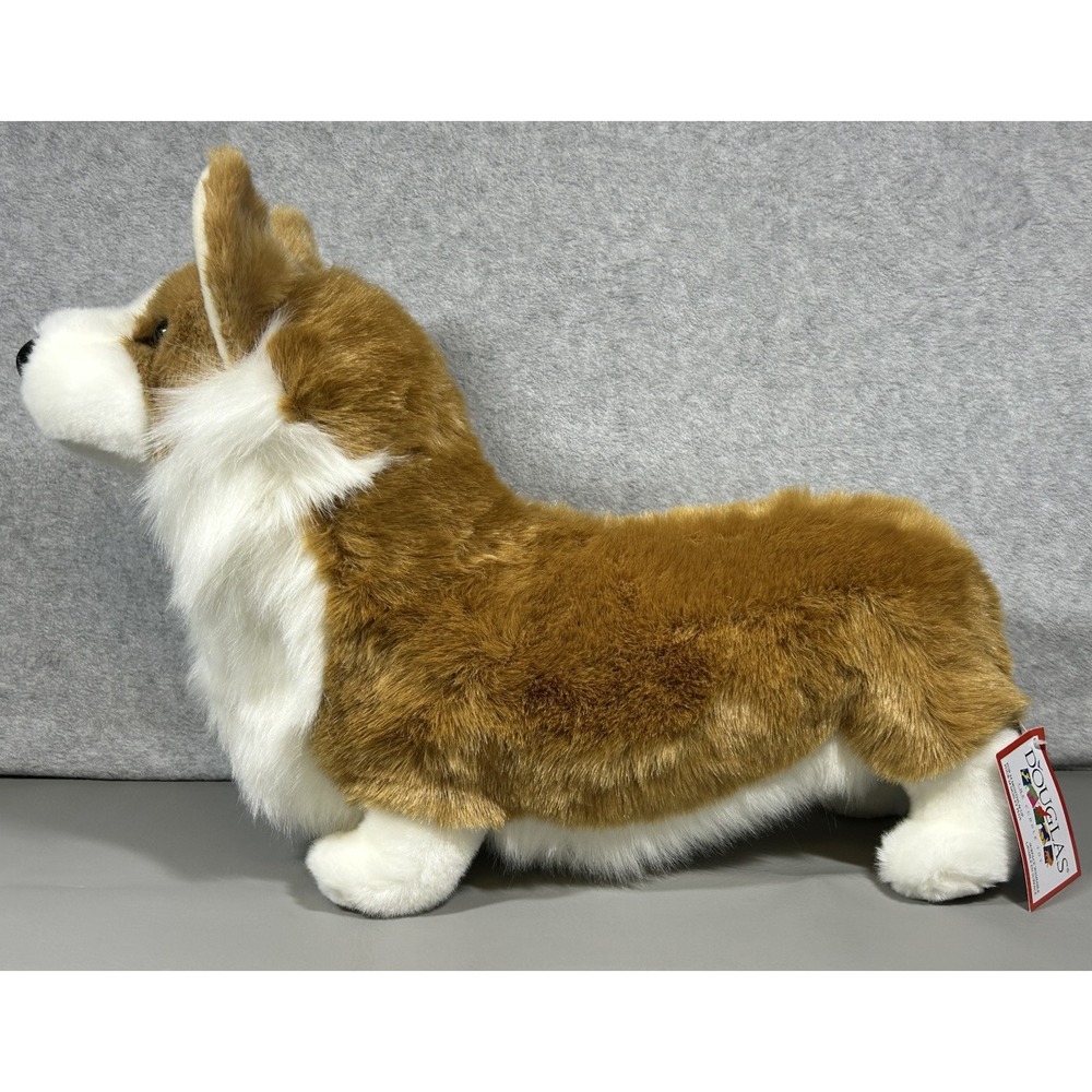 Douglas Cuddle Toys Chadwick the Corgi Stuffed Animal Toy 18"